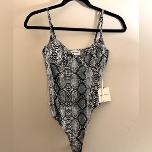 NWT Snakeskin Bodysuit